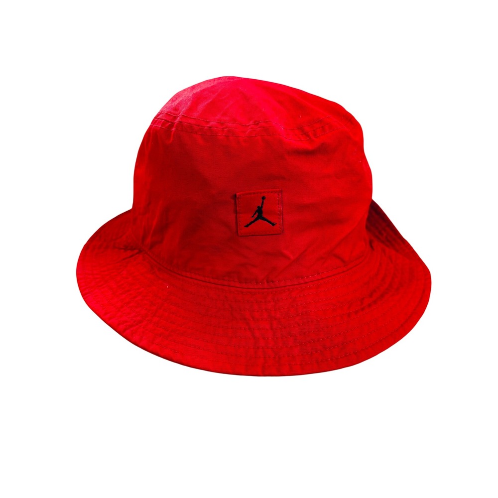 Jordan Jumpman Washed Bucket Hat Red Black Logo DC3687-687 L/XL